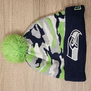 Seahawks Camo Beanie